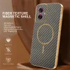 Coque arrière Phonesta Luxury Carbon Fiber avec MagSafe pour Motorola Moto G55 - Marron 2