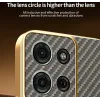 Coque arrière Phonesta Luxury Carbon Fiber avec MagSafe pour Motorola Moto G75 - Marron 4
