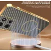 Coque arrière Phonesta Luxury Carbon Fiber avec MagSafe pour Motorola Moto G75 - Marron 5