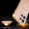 Coque arrière Phonesta Luxury Carbon Fiber avec MagSafe pour Motorola Moto G75 - Rose 7