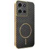Coque arrière Phonesta Luxury Carbon Fiber avec MagSafe pour Motorola Moto G75 - Noir 0