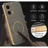 Coque arrière Phonesta Luxury Carbon Fiber avec MagSafe pour Motorola Moto G85 - Marron 7
