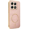 Coque arrière Phonesta Luxury Carbon Fiber avec MagSafe pour Xiaomi 14T - Rose 0