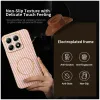Coque arrière Phonesta Luxury Carbon Fiber avec MagSafe pour Xiaomi 14T - Rose 2