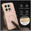 Coque arrière Phonesta Luxury Carbon Fiber avec MagSafe pour Xiaomi 14T - Rose 5
