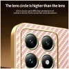 Coque arrière Phonesta Luxury Carbon Fiber avec MagSafe pour Xiaomi 14T - Rose 7