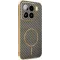 Coque arrière Phonesta Luxury Carbon Fiber avec MagSafe pour Xiaomi 15 - Marron