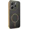Coque arrière Phonesta Luxury Carbon Fiber avec MagSafe pour Xiaomi Redmi Note 14 5G - Noir