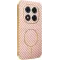 Coque arrière Phonesta Luxury Carbon Fiber avec MagSafe pour Xiaomi Redmi Note 14 Pro 5G / Xiaomi Poco X7 - Rose
