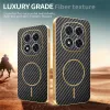 Coque arrière Phonesta Luxury Carbon Fiber avec MagSafe pour Xiaomi Redmi Note 14 Pro 5G / Xiaomi Poco X7 - Noir 4