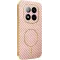 Coque arrière Phonesta Luxury Carbon Fiber avec MagSafe pour Xiaomi Redmi Note 14 Pro Plus - Rose