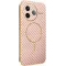 Coque arrière Phonesta Luxury Carbon Fiber avec MagSafe pour Xiaomi Poco F7 Pro - Rose