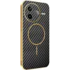 Coque arrière Phonesta Luxury Carbon Fiber avec MagSafe pour Xiaomi Poco F7 Pro - Noir 0