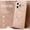 Coque arrière Phonesta Luxury Carbon Fiber avec MagSafe pour Xiaomi Poco F7 Ultra - Rose 1