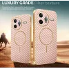 Coque arrière Phonesta Luxury Carbon Fiber avec MagSafe pour Xiaomi Poco F7 Ultra - Rose 3