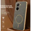 Coque arrière Phonesta Luxury Carbon Fiber avec MagSafe pour Xiaomi Redmi A5 171.7mm - Marron 1