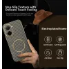 Coque arrière Phonesta Luxury Carbon Fiber avec MagSafe pour Xiaomi Redmi A5 173.4mm - Marron 2