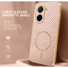 Coque arrière Phonesta Luxury Carbon Fiber avec MagSafe pour Xiaomi Redmi A5 173.4mm - Rose 1