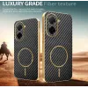 Coque arrière Phonesta Luxury Carbon Fiber avec MagSafe pour Xiaomi Redmi A5 173.4mm - Noir 3