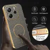 Coque arrière Phonesta Luxury Carbon Fiber avec MagSafe pour Xiaomi Redmi Note 14 4G 164.8mm - Marron 6