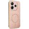 Coque arrière Phonesta Luxury Carbon Fiber avec MagSafe pour Xiaomi Redmi Note 14 4G 164.8mm - Rose