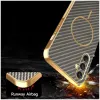 Coque arrière Phonesta Luxury Carbon Fiber avec MagSafe pour Samsung Galaxy A16 - Marron 6