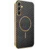 Coque arrière Phonesta Luxury Carbon Fiber avec MagSafe pour Samsung Galaxy A16 - Noir 0