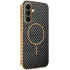 Coque arrière Phonesta Luxury Carbon Fiber avec MagSafe pour Samsung Galaxy A36 - Noir 0