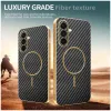 Coque arrière Phonesta Luxury Carbon Fiber avec MagSafe pour Samsung Galaxy A36 - Noir 3