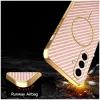 Coque arrière Phonesta Luxury Carbon Fiber avec MagSafe pour Samsung Galaxy A56 - Rose 6