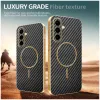 Coque arrière Phonesta Luxury Carbon Fiber avec MagSafe pour Samsung Galaxy A56 - Noir 3