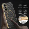 Coque arrière Phonesta Luxury Carbon Fiber avec MagSafe pour Samsung Galaxy A56 - Noir 5