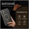 Coque arrière Phonesta Luxury Carbon Fiber avec MagSafe pour Samsung Galaxy S24 FE - Noir 2