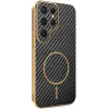 Coque arrière Phonesta Luxury Carbon Fiber avec MagSafe pour Samsung Galaxy S25 Ultra - Noir 0