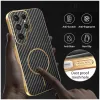 Coque arrière Phonesta Luxury Carbon Fiber avec MagSafe pour Samsung Galaxy S25 Ultra - Noir 5