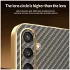 Coque arrière Phonesta Luxury Carbon Fiber avec MagSafe pour Samsung Galaxy S25/S24 - Marron 7