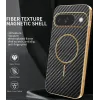 Coque arrière Phonesta Luxury Carbon Fiber avec MagSafe pour Google Pixel 9 - Noir 1