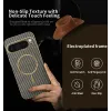 Coque arrière Phonesta Luxury Carbon Fiber avec MagSafe pour Google Pixel 9 Pro - Marron 2