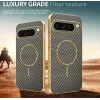 Coque arrière Phonesta Luxury Carbon Fiber avec MagSafe pour Google Pixel 9 Pro XL - Marron 3