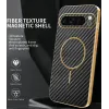 Coque arrière Phonesta Luxury Carbon Fiber avec MagSafe pour Google Pixel 9 Pro XL - Noir 1