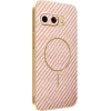 Coque arrière Phonesta Luxury Carbon Fiber avec MagSafe pour Google Pixel 9a - Rose 0