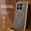 Coque arrière Phonesta Luxury Carbon Fiber avec MagSafe pour Xiaomi 15T Pro - Marron 1