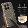 Coque arrière Phonesta Luxury Carbon Fiber avec MagSafe pour Xiaomi 15T Pro - Marron 6