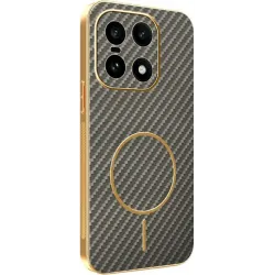 Coque arrière Phonesta Luxury Carbon Fiber avec MagSafe pour OnePlus 15 - Marron