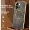 Coque arrière Phonesta Luxury Carbon Fiber avec MagSafe pour Oppo A6 Pro - Marron 1