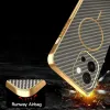 Coque arrière Phonesta Luxury Carbon Fiber avec MagSafe pour Oppo A6 Pro - Marron 8
