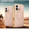 Coque arrière Phonesta Luxury Carbon Fiber avec MagSafe pour Oppo A6 Pro - Rose 3