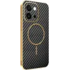Coque arrière Phonesta Luxury Carbon Fiber avec MagSafe pour Oppo A6 Pro - Noir 0