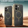 Coque arrière Phonesta Luxury Carbon Fiber avec MagSafe pour Oppo A6 Pro - Noir 3