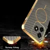 Coque arrière Phonesta Luxury Carbon Fiber avec MagSafe pour HONOR X5c Plus - Marron 7